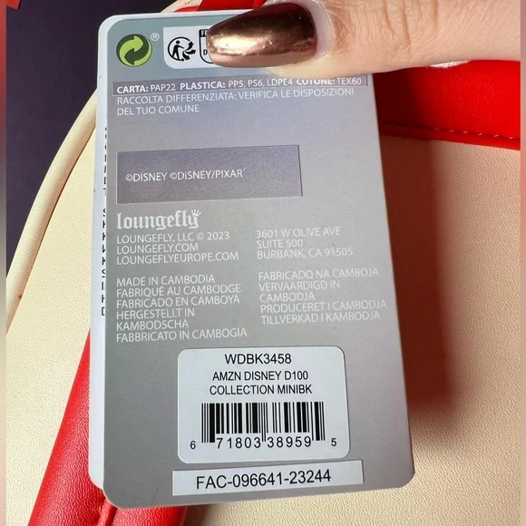 Collectible ‘100 Years of Magic & Wonders’ Disney Anniversary Loungefly Backpack - Picture 3 of 6